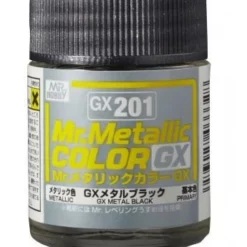 Mr. Hobby GX201 Mr.Metallic Color GX Metallic Black