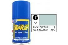Mr. Hobby MR COLOR SPRAY 100ML LIGHT BLUE RLM76 SATIN GLOSS # 117