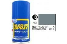 Mr. Hobby MR COLOR SPRAY 100ML NEUTRAL GRAY SATIN GLOSS # 013