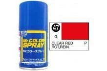 Mr. Hobby MR COLOR SPRAY 100ML CLEAR RED GLOSS # 047