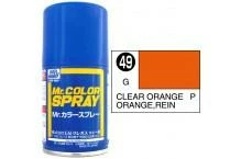 Mr. Hobby MR COLOR SPRAY 100ML CLEAR ORANGE GLOSS # 049