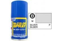 Mr. Hobby S8 Mr. Color Spray Silver (Metallic/Primary)