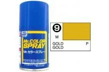 Mr. Hobby MR COLOR SPRAY 100ML GOLD METALLIC # 009