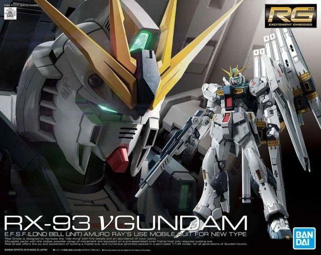 Bandai RG 1/144 #32 RX-93 Nu Gundam 2 Bandai RG 1/144 #32 RX-93 Nu Gundam - Image 2