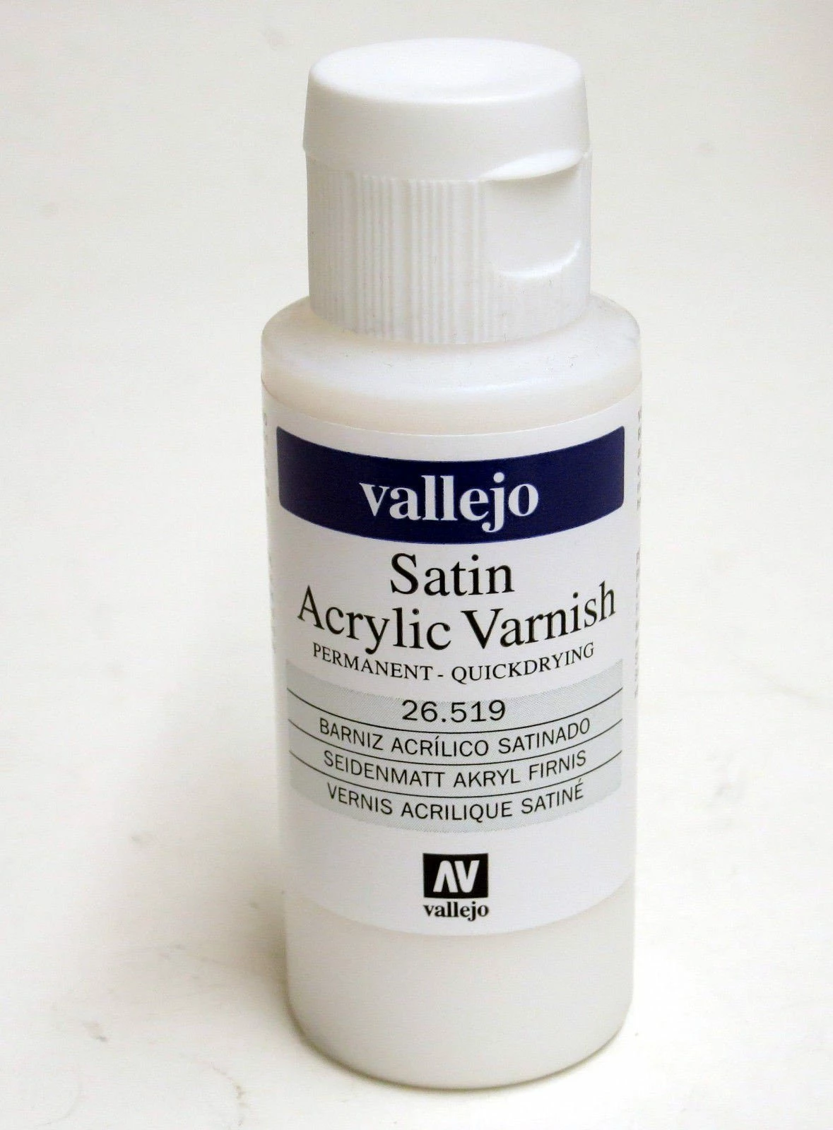 Vallejo SATIN Acrylic Varnish 2oz / 60ml 26.519 26519 UV Restistant Clear Coat 1 Vallejo SATIN Acrylic Varnish 2oz / 60ml 26.519 26519 UV Restistant Clear Coat