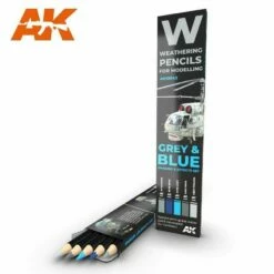 Grey & Blue Set Weathering Pencils AK Interactive