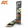 AK Weathering Pencil Set - Rust And Streaking