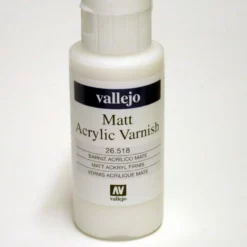 Vallejo MATT Acrylic Varnish 2oz / 60ml 26.518 26518 UV Restistant Clear Coat