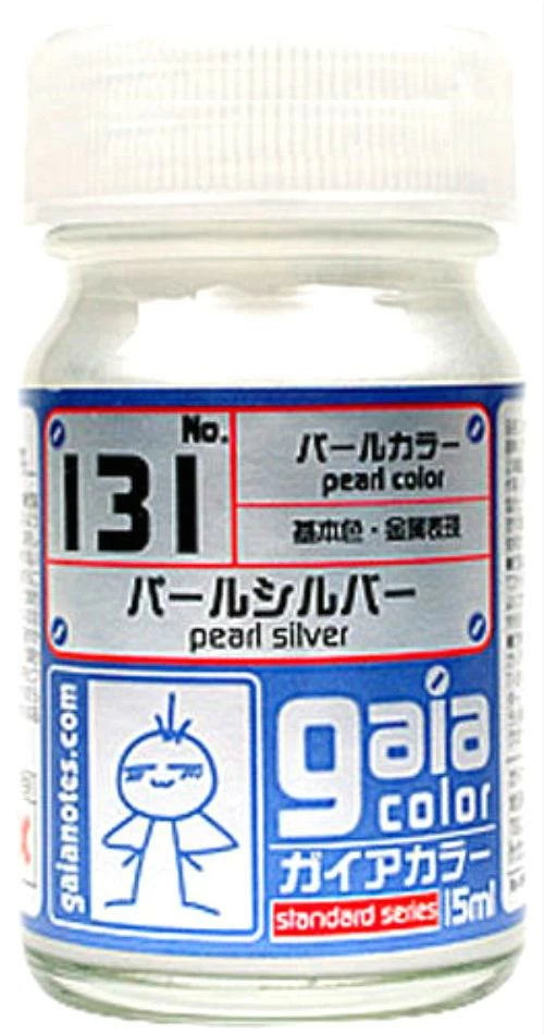 Gaia Pearl Color 131 Pearl Silver 15ML 1 Gaia Pearl Color 131 Pearl Silver 15ML