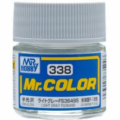 C338 Mr. Color Light Gray FS36495 (Semi-Gloss/Aircraft)