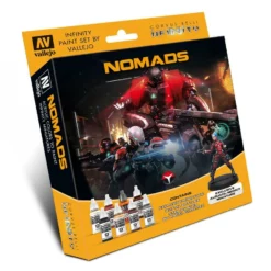 STEVENS Vallejo Infinity Nomad Paint Set W/ Miniature VAL70233