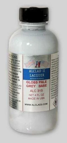 STEVENS GLOSS PALE GREY BASE - 4 Oz. Alclad II Airbrush Lacquer #315 1 STEVENS GLOSS PALE GREY BASE - 4 Oz. Alclad II Airbrush Lacquer #315
