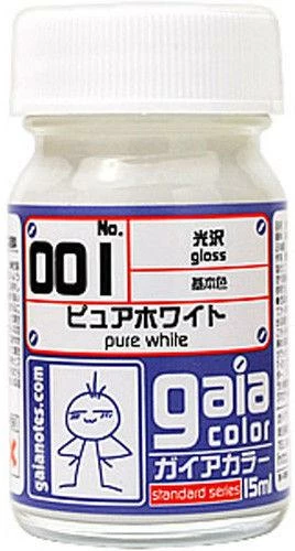 Gaia Base Color 001 Gloss Pure White 15ML 1 Gaia Base Color 001 Gloss Pure White 15ML