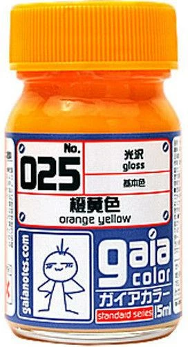 Gaia Base Color 025 Gloss Orange Yellow 15ML 1 Gaia Base Color 025 Gloss Orange Yellow 15ML