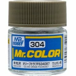 Mr. Color C304 - Olive Drab FS34087 (Semi-Gloss/Aircraft)
