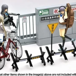TomyTec Little Armory 1/12 LD029 Concrete Defense School School Gate -Bandai Sales tmt31386 10