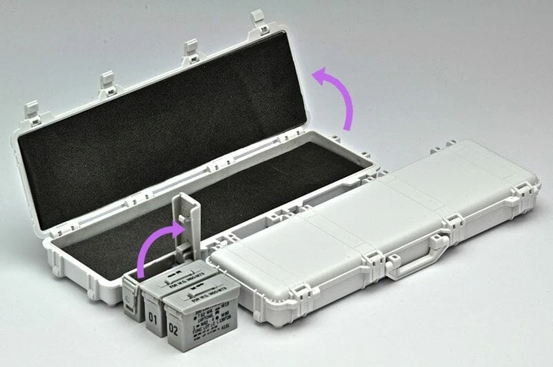 TomyTec Little Armory 1/12 LD038 Military Hard Case A3 White/Grey 4 TomyTec Little Armory 1/12 LD038 Military Hard Case A3 White/Grey - Image 4