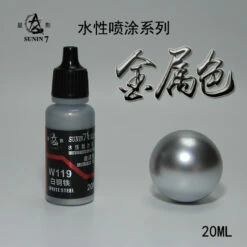 Sunin Acrylic Metal Color W119: White Steel