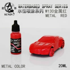 Sunin Acrylic Metal Color W130: Metal Red