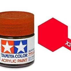 STEVENS Tamiya Color Clear Red Mini Acrylic Gloss Finish X-27