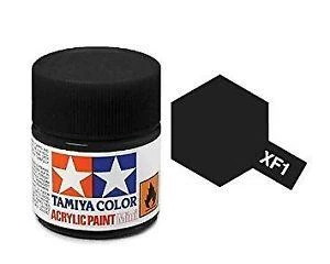 STEVENS Tamiya Color Flat Black Mini Acrylic Matte Finish XF-1 1 STEVENS Tamiya Color Flat Black Mini Acrylic Matte Finish XF-1