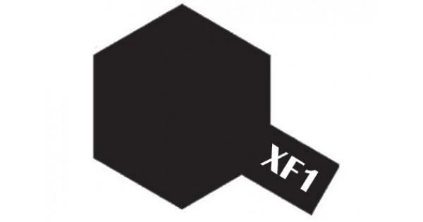 STEVENS Tamiya Color Flat Black Mini Acrylic Matte Finish XF-1 2 STEVENS Tamiya Color Flat Black Mini Acrylic Matte Finish XF-1 - Image 2