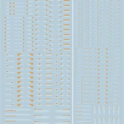 A07-1 General Caution Sign Orange & White Decal Sheet